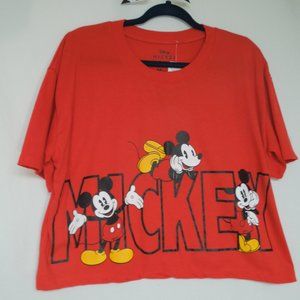 NWT Mickey Red Crop top